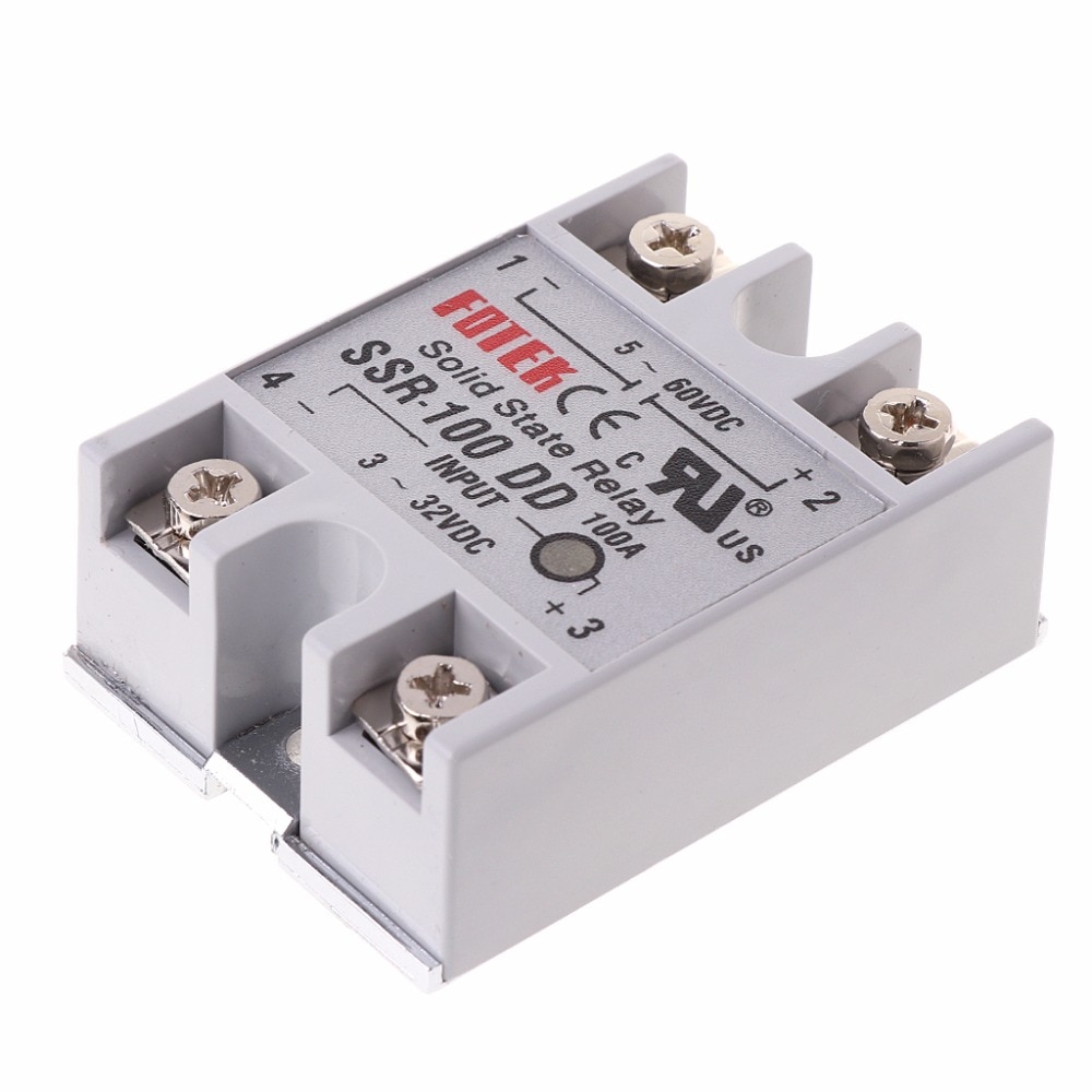 SSR-100 DD Solid State Relay Module 100A 3-32V DC Input 5-60V DC Output Relay