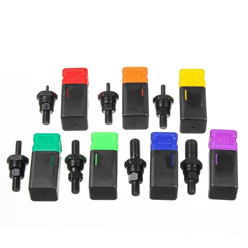 M3-m12 nitverktygssats nitningssats kit nitmuttrar insats tillbehör gängad nitdorn + nitmutssats