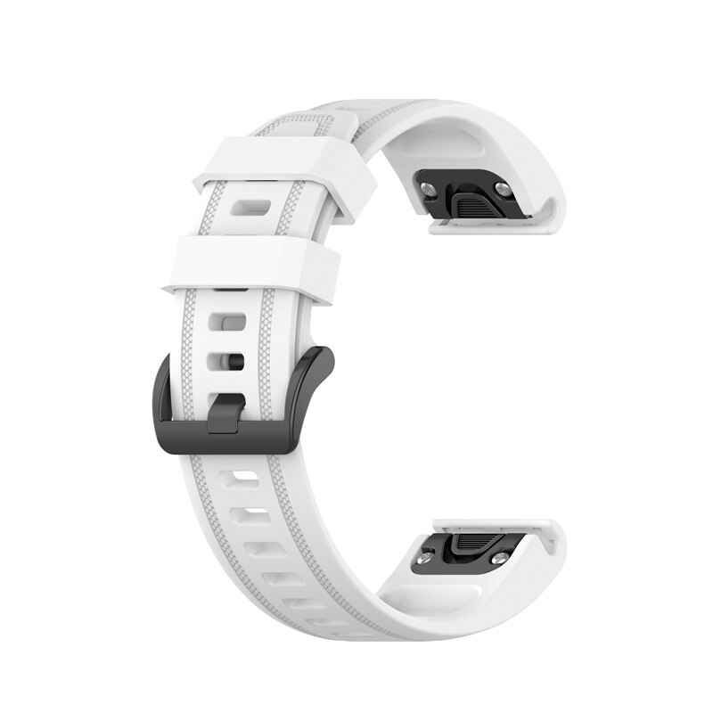 Dla Garmin Fenix 7s 6S 5S Watchband 20mm pasek do bransoletki dla Fenix 6s Pro 5s Plus opaska silikonowa szybka wymiana opaska na nadgarstek: White