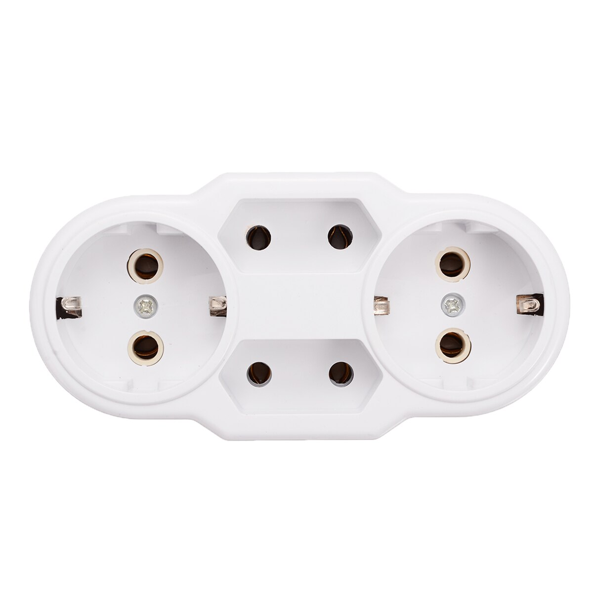 Multiple Plug EU Standard Adapter Conversion Socket Protective Contact Triple Electrical Socket Power Distribution Adapter