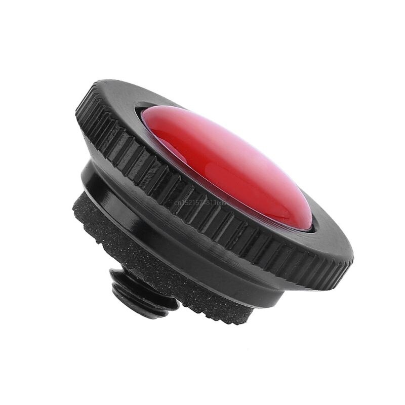 Red Manfrotto Round Quick Release Plate For Compact Action Tripods