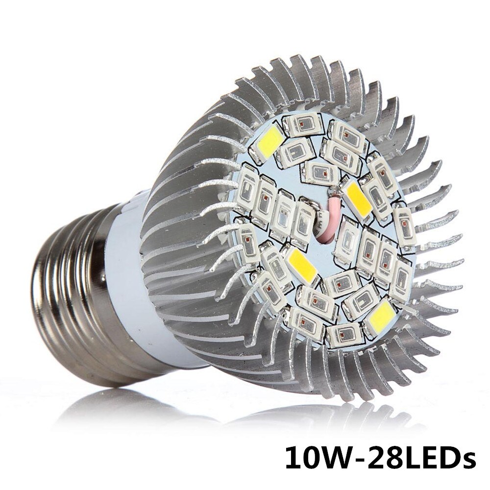 Full Spectrum E27 Led Grow Light 18/28/40/78/120 Leds Red Blue UV IR Grow Lamp For Indoor Plants Hydroponics Flowers Vegetables: 28LEDS