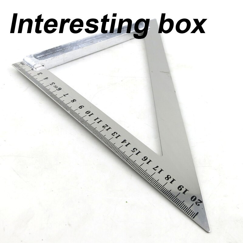 Stainless steel triangle ruler Drawing tool DIY steel ruler Stainless steel ruler Drawing ruler