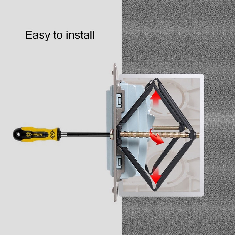 10 stk vægmonteret kontaktboks reparationsværktøj hemmelig stash 86mm switch kassette reparatør støtte stang elektriker tilbehør