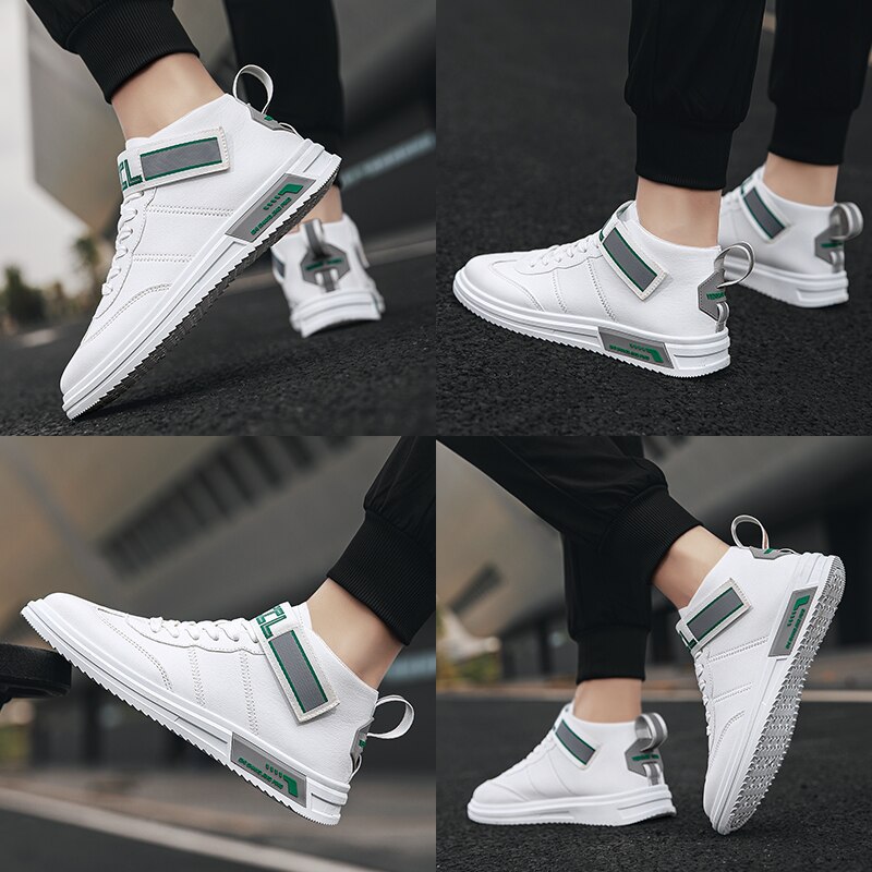 High-top hvide sko seje udendørs lys man sneakers komfortable cool mandlige til sandaler herre sko