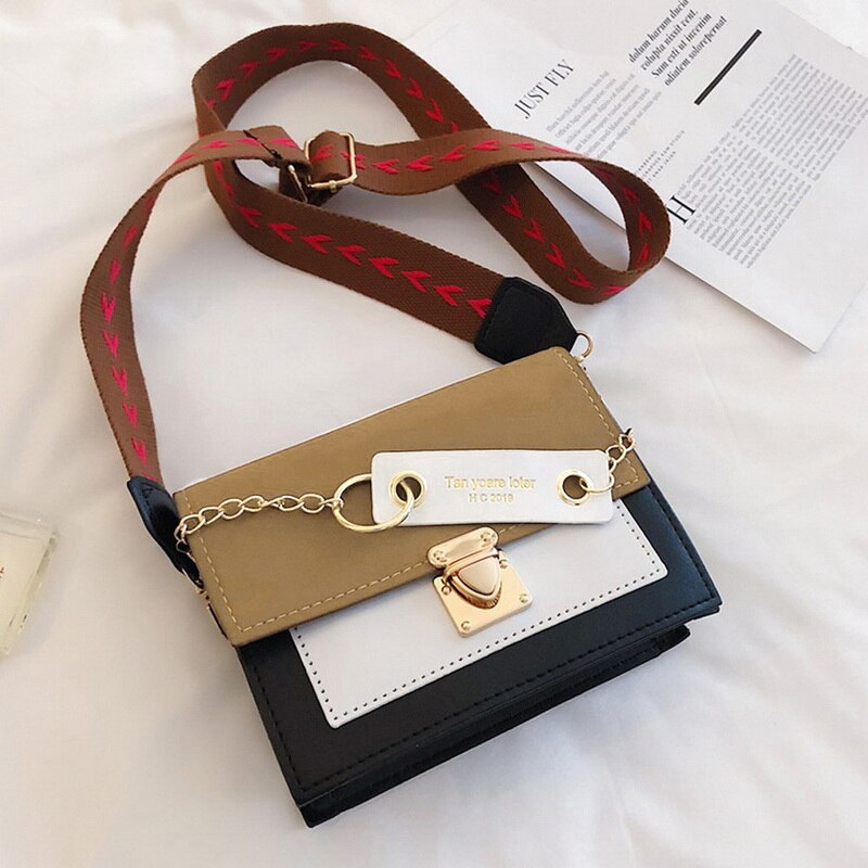 Mini Handtassen Vrouwen Mode Messenger Bag Brede Schouderriem Onderarm Zak Portemonnee Eenvoudige Stijl Crossbody Zakken Riem