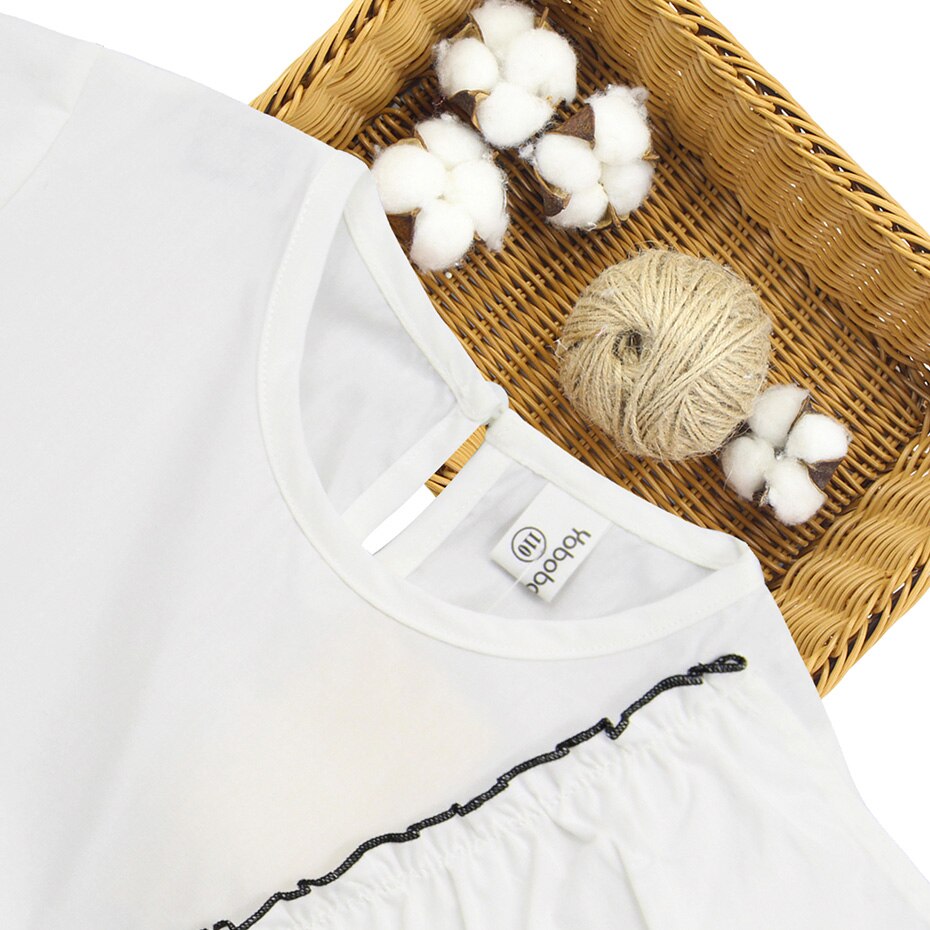 Ragazze Camicetta Patchwork Camicetta dei bambini Per La Ragazza dei bambini in Bianco Camicette Per Le Ragazze sacchetto di Scuola di Stile Casual Uniforme Per Le Ragazze