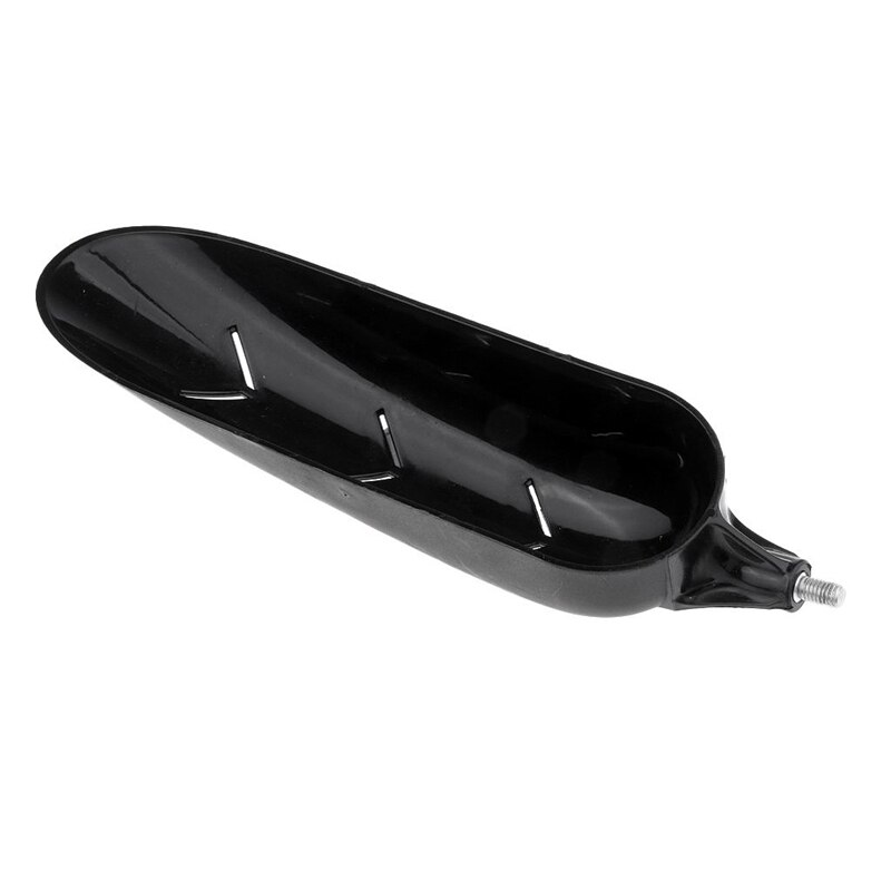 Baiting cuchara de cebo de pesca de partículas lanzador Boilies carpa gruesa aparejos de pesca negro 30x7.5x6Cm