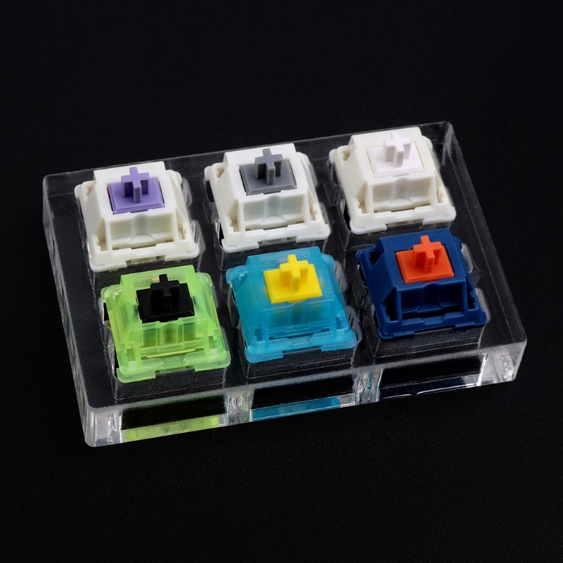 Mechanical keyboard cherry mx switch tester switch sampler 2 / 4 / 6 key sp star switch testing tool with acrylic base