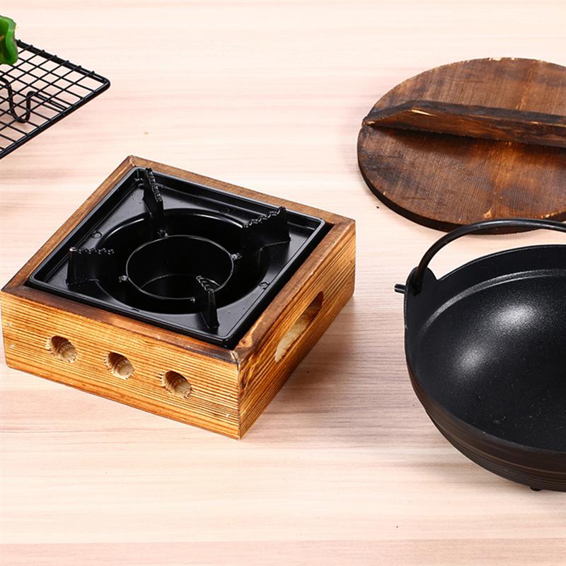 Sukiyaki – ensemble de marmite à soupe en fer, fil de fonte de Style japonais, casserole chaude robuste et antiadhésive avec couvercle en bois