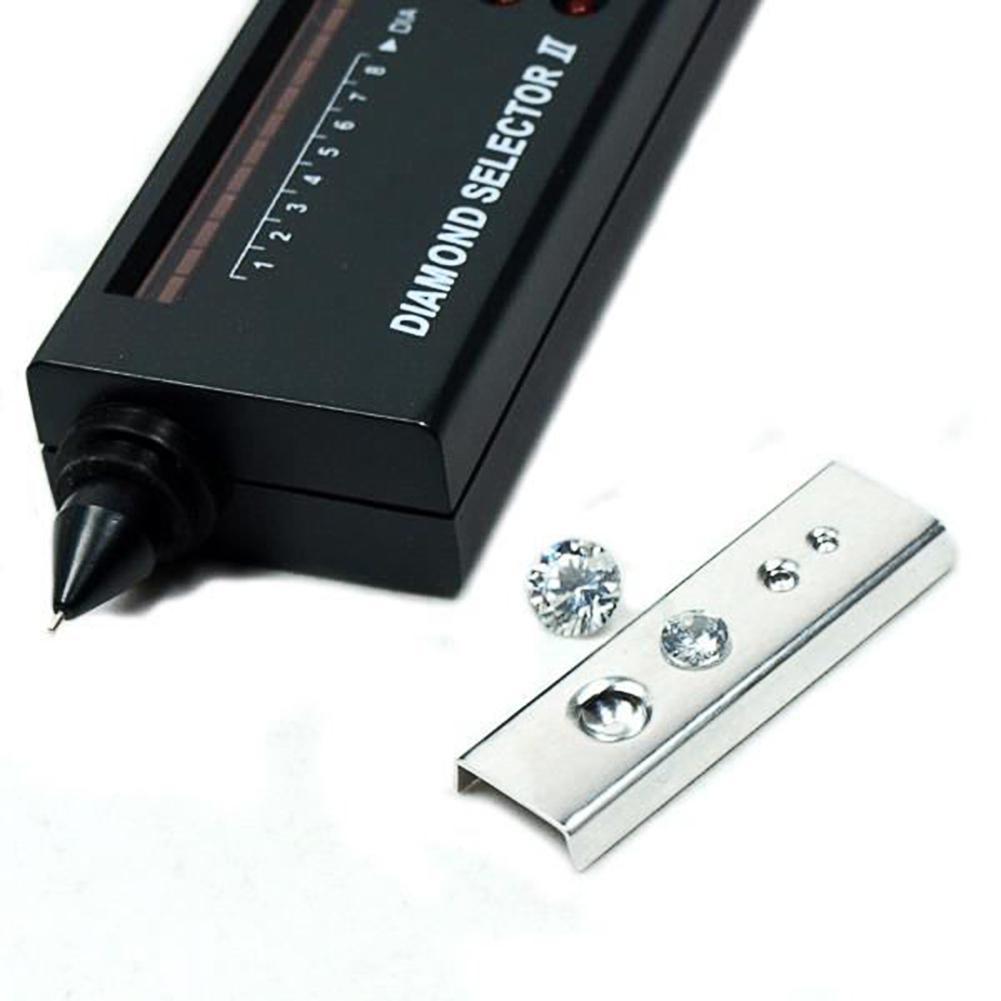 Tragbare Diamant Edelstein Tester Wähler 16*4*2,2 CM Schwarz