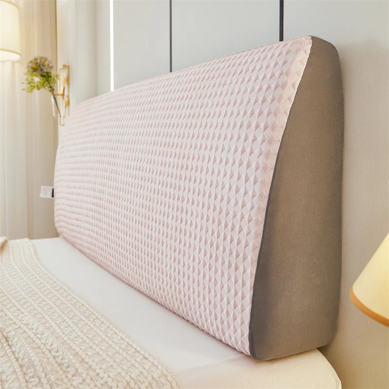 Nordic Effen Kleur Nachtkastje Cover Elastisch Universele Maat Zacht Hoofdeinde Cover Thuis Kamer Bescherming Bed Hoofd Covers Wasbaar Hotel: 120*65 / Rood