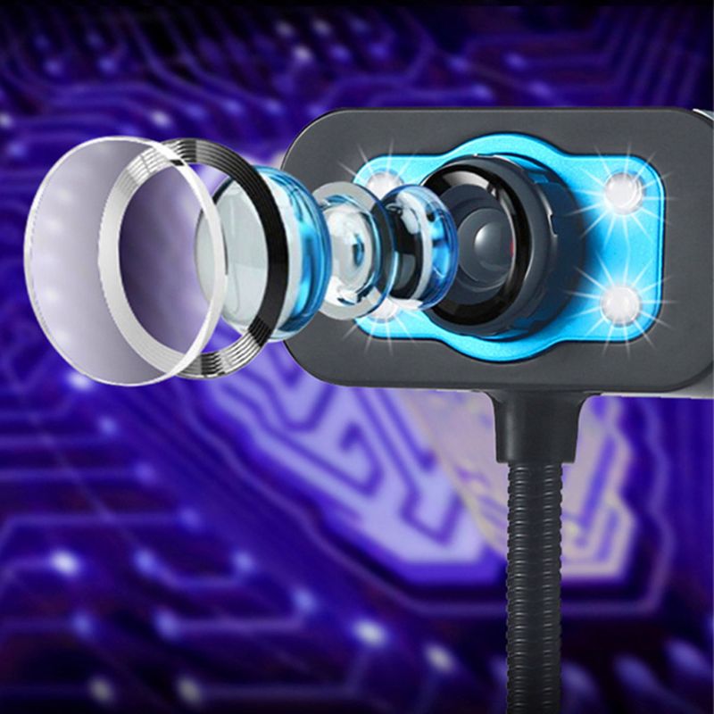 Verticaal verstelbare externe digitale camera met microfoon nachtzichtlamp