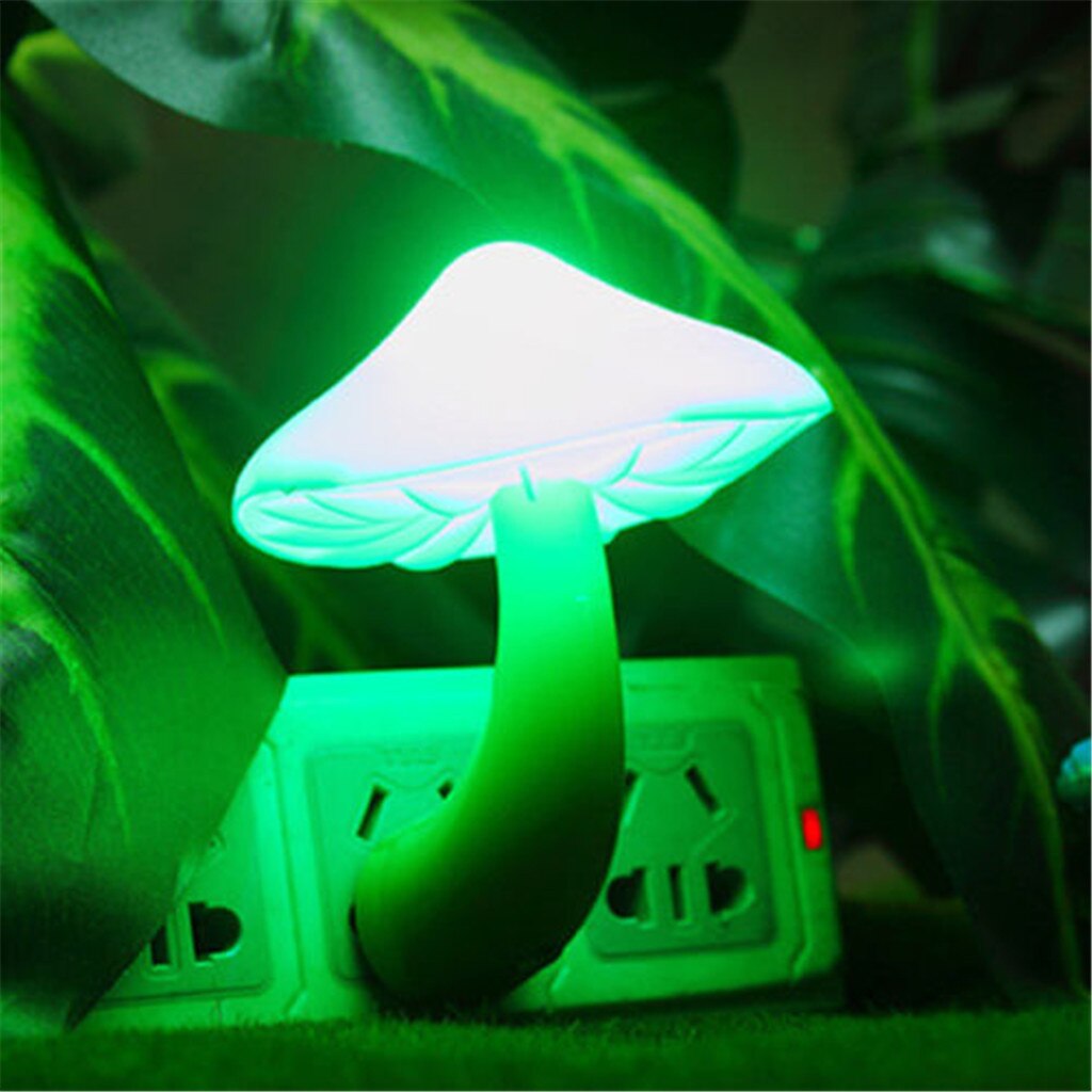 Coloré capteur LED veilleuse économie d'énergie champignon LED veilleuse capteur contrôle lampe chevet mur 2.26