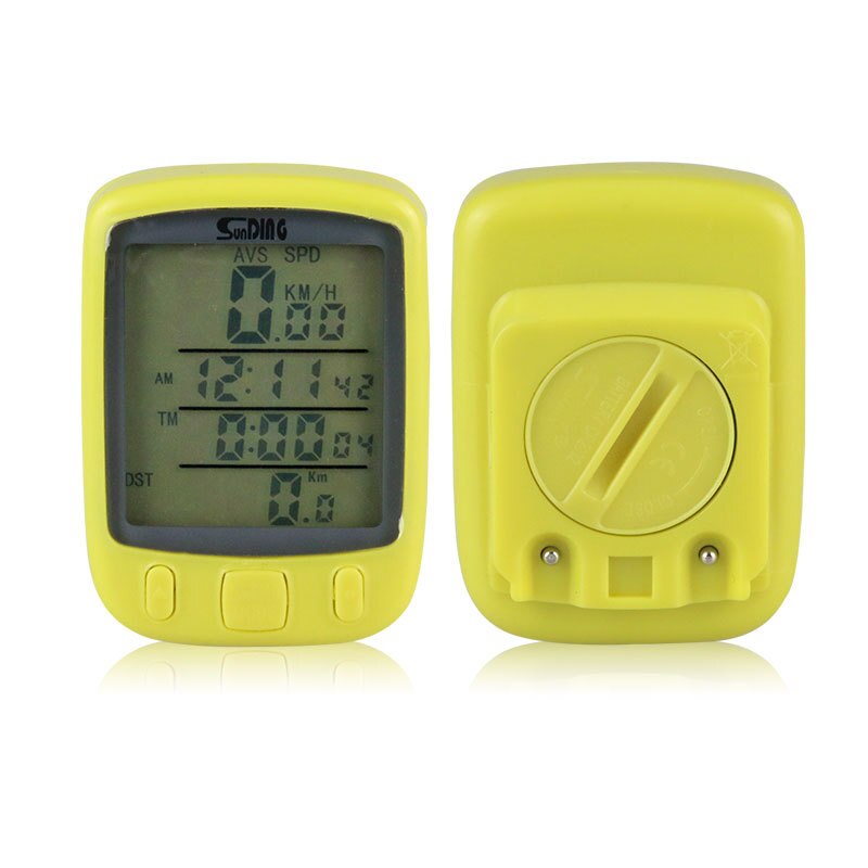 Sunding Road Bike Mountain Bike Stopwatch 563AC Bicycle Speed Meter Paper English Cable Wireless Night Light Mileage Speedometer