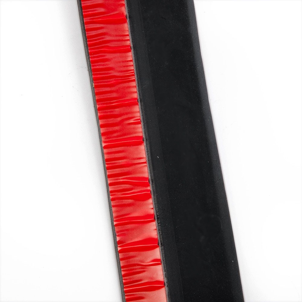 thumbnail image 2 of Universal 2.5M Car Front Bumper Spoiler Lip Splitter Chin Protector – Black Rubber Foam 2 of 5