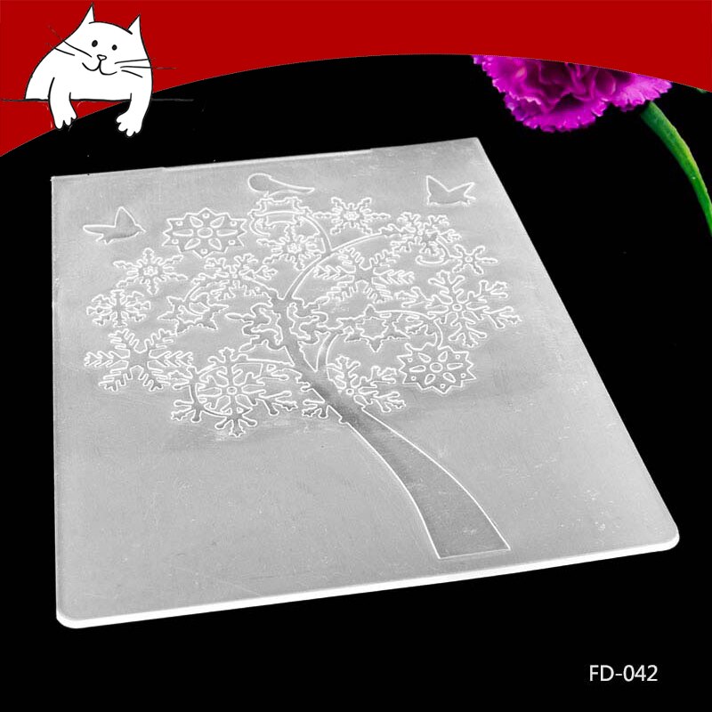 Dossier de gaufrage en plastique, pour la fabrication de cartes, papier de Scrapbooking, fournitures de décoration artisanale bricolage: FD-042