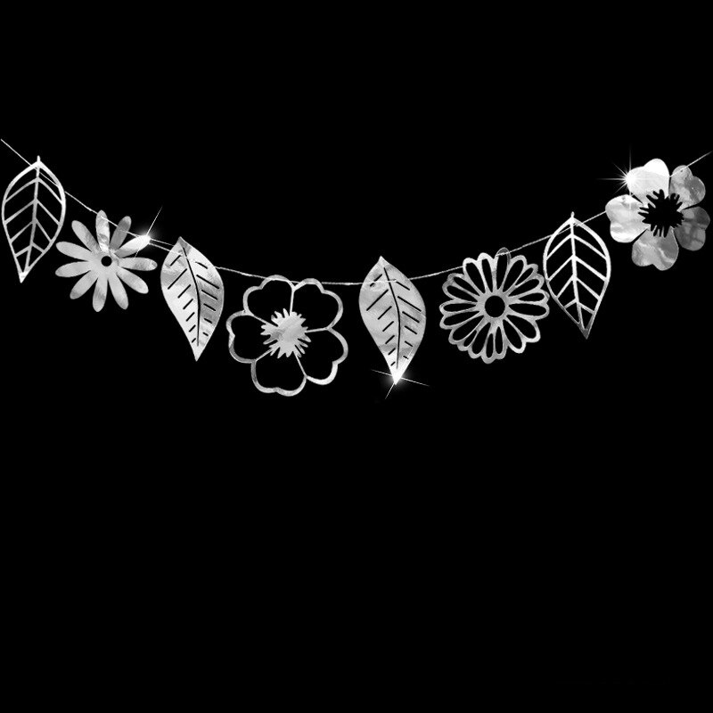 Flor guirlandas papel de casamento banner aniversário bunting pennant chuveiro do bebê guirlanda bandeira pano de fundo parede decoração de festa suprimentos: A02