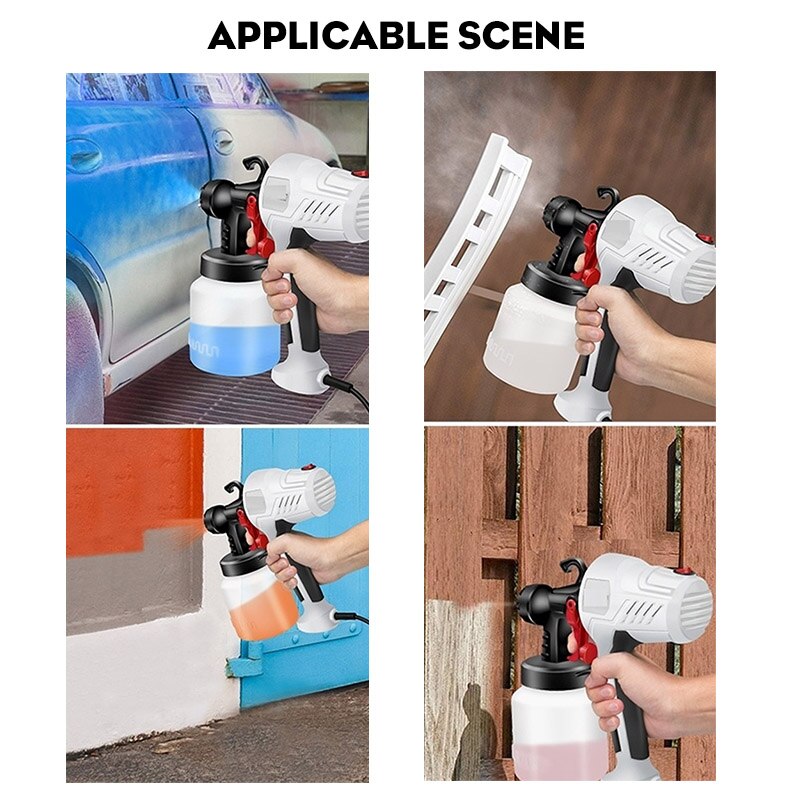 Handheld Electric Spray Guns Portable Paint Sprayers High Power Home Electric Airbrush Easy Spraying Clean Perfect for Beginner