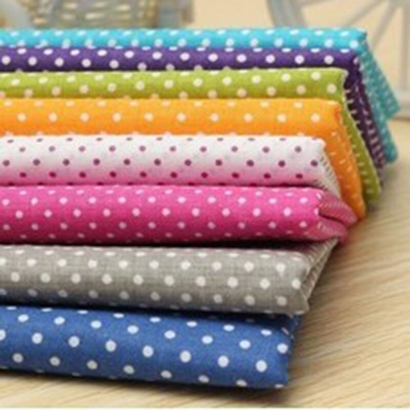 DIY 5/10/15/20pcs/lots 25x25cm Wave Point Pattern Cotton Pur-cut Patchwork Fabric Bundle Sewing Quilting Crafts for Handmade