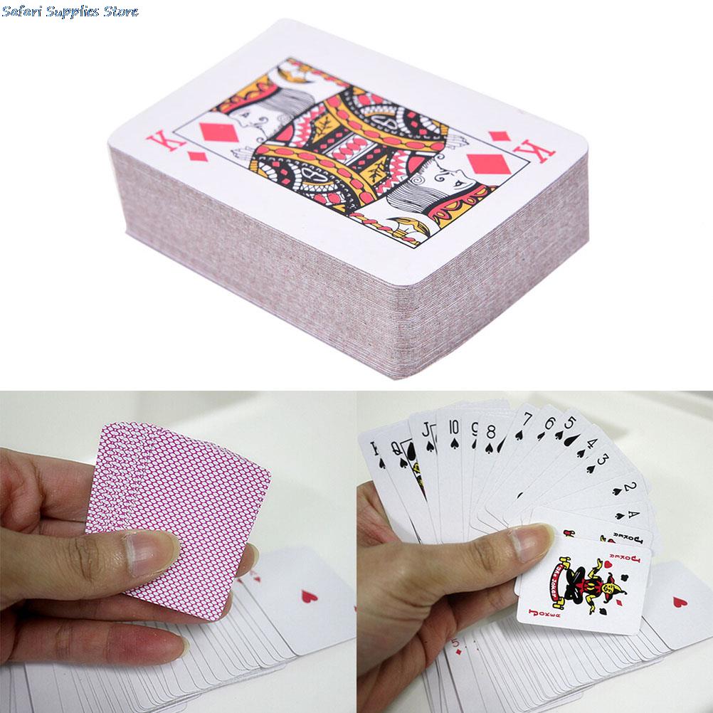 Mini poker små spillekort familie spil rejse spil 5.3*3.8 cm