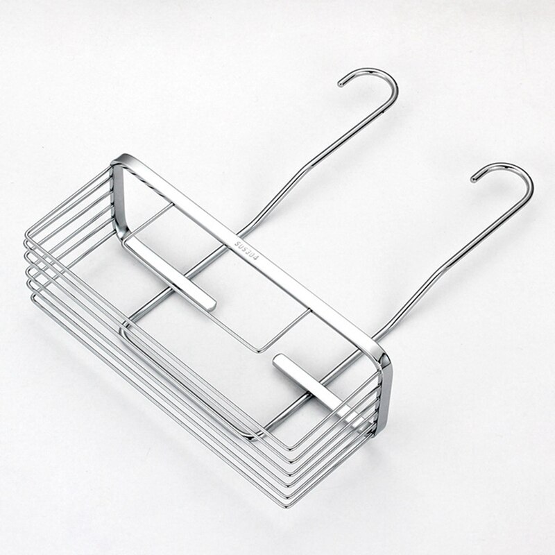 ! Stainless Steel Shower Organizer Rack Toiletries Display Holder Bathroom Toilet Kitchen Hanging Shelves Storage Baske