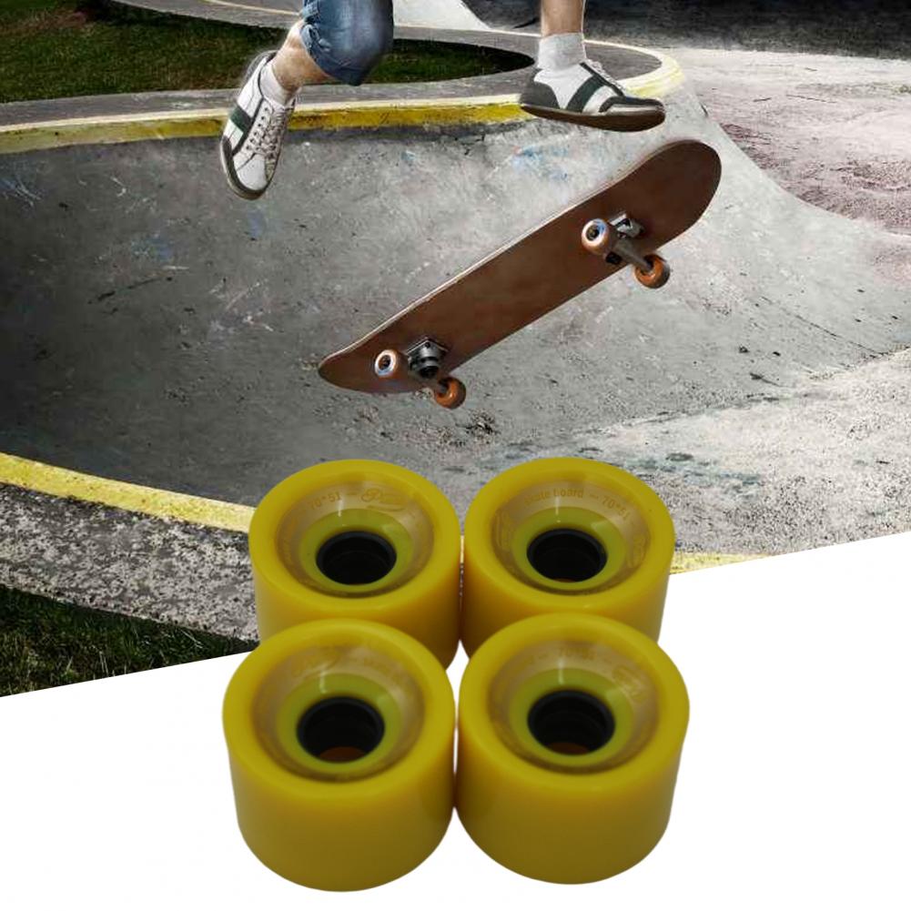 Ruote da Skateboard ruote da tavola in poliuretano Cruiser colore brillante antiruggine pratiche ruote da Skate di buona tenacità