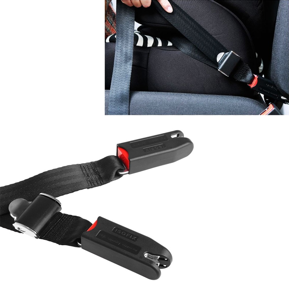 Entrega gratuita nova popular carro assento de segurança para crianças isofix/trava interface macia conexão cinto fixação banda alta qualidade