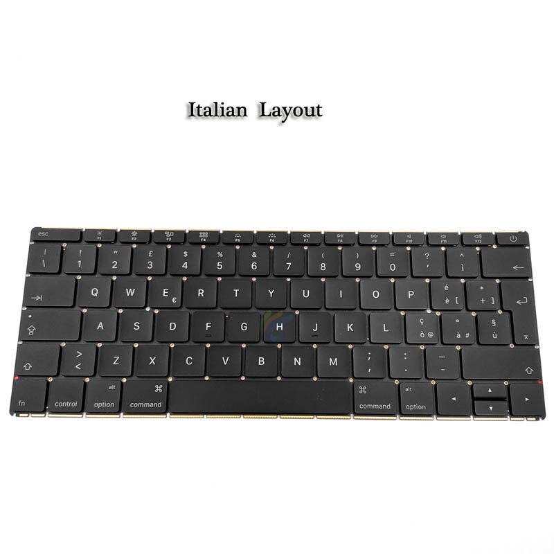 A1534 Russisch/Duits/Spanje/Frankrijk/Korea/Italië/Uk/Us Keyboard Voor Macbook 12 Inch Laptop A1534 Toetsenbord Jaar: Italian layout