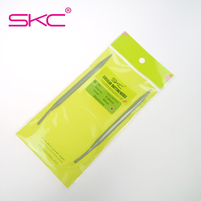 SKC 60cm Circular Knitting Needles 2-8mm Aluminum Porcelain Surface Circular Knitting Needles Crochet Knitting Tool