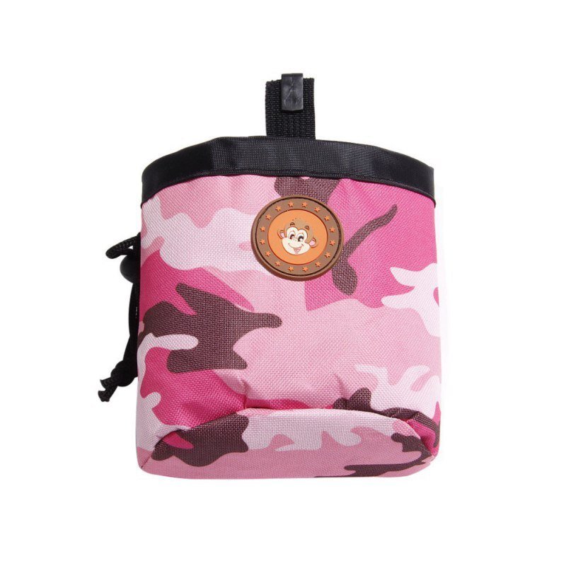 Dog Outdoor Training Pouch Waist Back Food Bag Dogs Snack Bag Pack Portable Dog Training Treat Bags Pet Oxford Camouflage: P