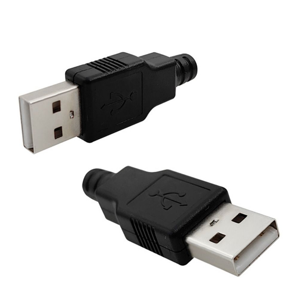 Type A USB Plug 4 Pin Plug Socket Male USB Socket Connector With Cover DIY Connector Electrical Equipment Parts