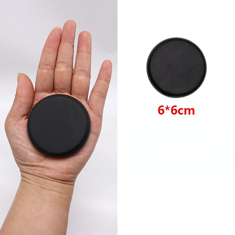 1PC Natural Face Massage Stone Lava Basalt Stone for Spa Massage Therapy Body Facial Massage Therapy Stone: 1pc 6x6cm