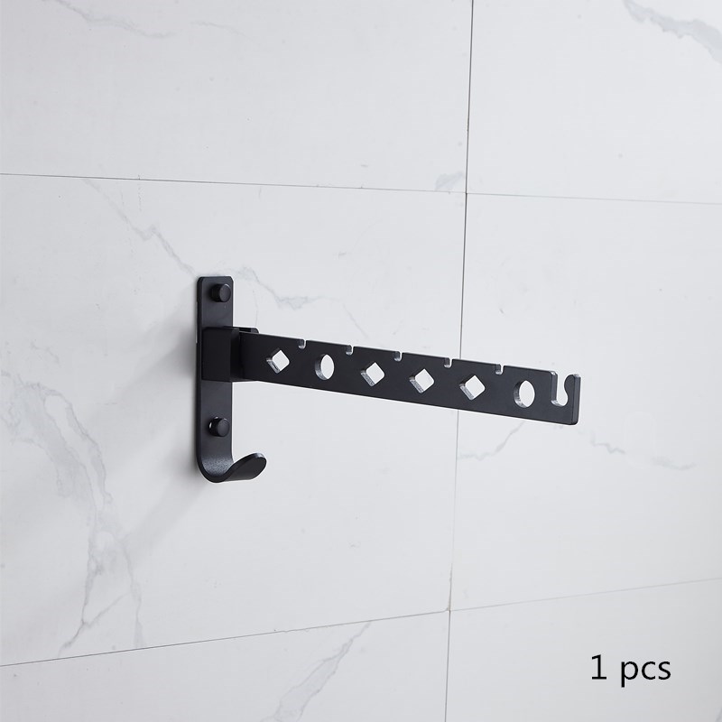 Bathroom Folding Home Laundry Adjustable Drying Rack Retractable Balcony Tool Punch Free Multifunction Clothes Hanger Indoor: A 1PCS