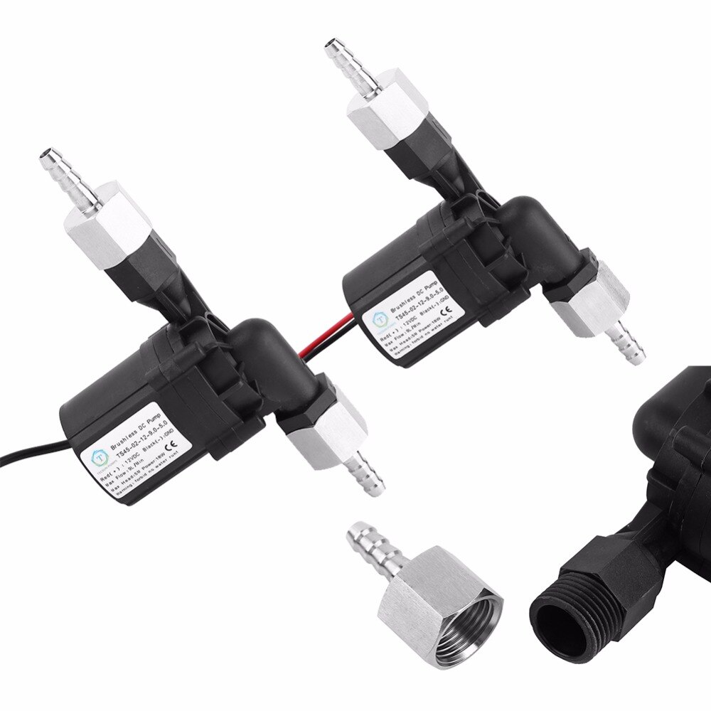 1/2 inch Brushless Homebrew Water Pump DC 12V Circulation Homebrew Water Pump Food Grade With Connectors For Aquarium