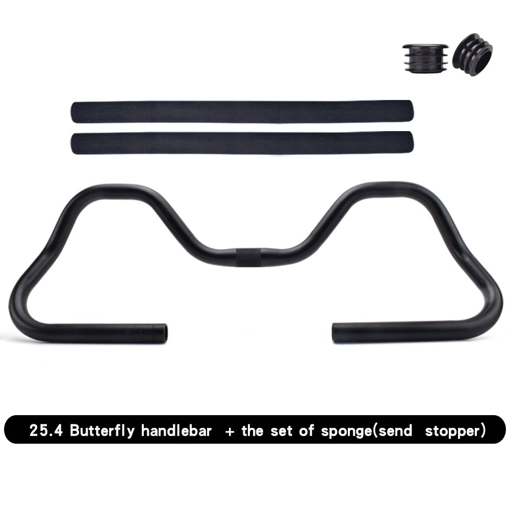 Mountainbike Stuur 31.8*620Mm Aluminium Racefiets Stuur Rest Lange Afstand Fiets Stuur: 25.4x590mm