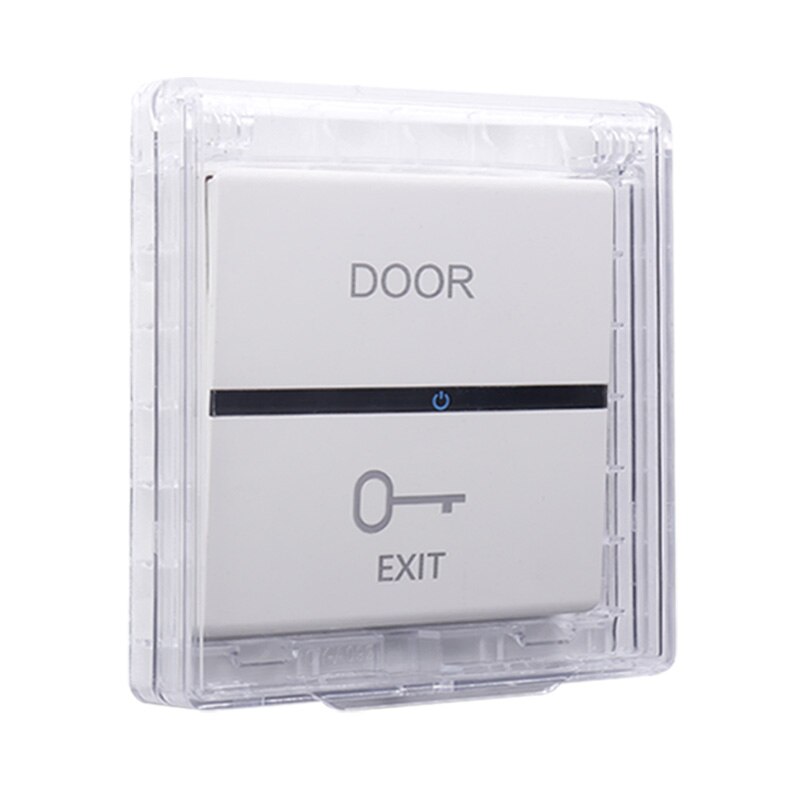 86 type self-adhesive ultra-thin waterproof box bathroom wall switch waterproof cover protection socket splash-proof box: Ivoor