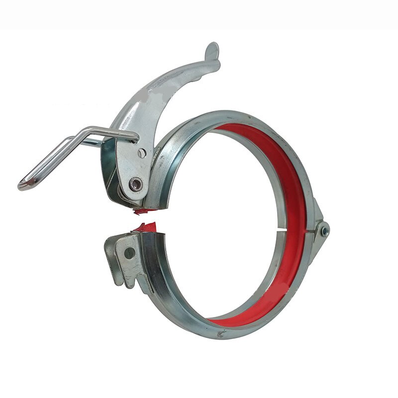 Stainless steel 304 inner diameter Quick installation air duct pip vigorously clamps handle clamp V band clamp