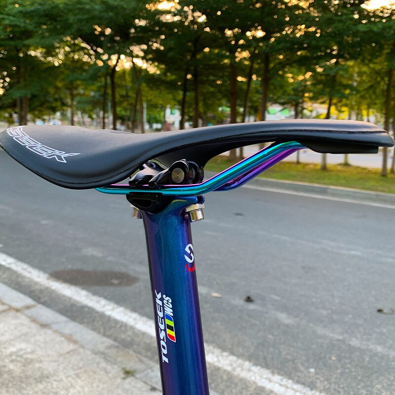 TOSEEK 3K farbwechsel Kohlenstoff Faser Fahrrad Sattelstütze Superlight MTB Rennrad Radfahren Sitz Post Teile 27.2/30.8/31,6 x350/400MM
