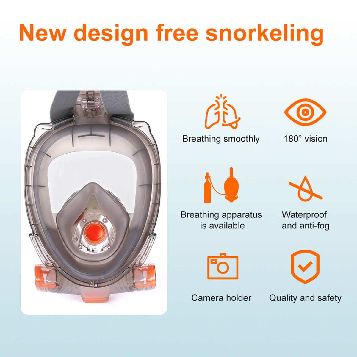 Scuba Diving Mask Full Face Snorkeling Mask Underwater Anti Fog Waterproof Snorkeling Diving Mask For Swimming Spearfishing Dive