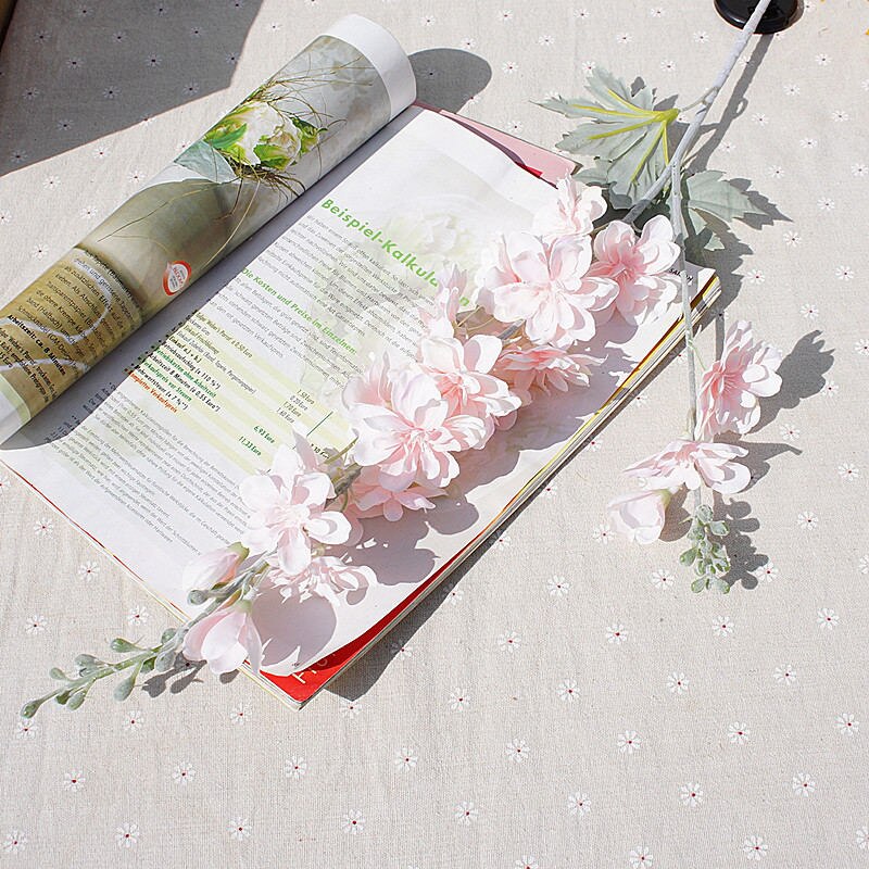 long stem silk flower Artificial flowers Wedding party decoration flores fleur artificielle: Pink