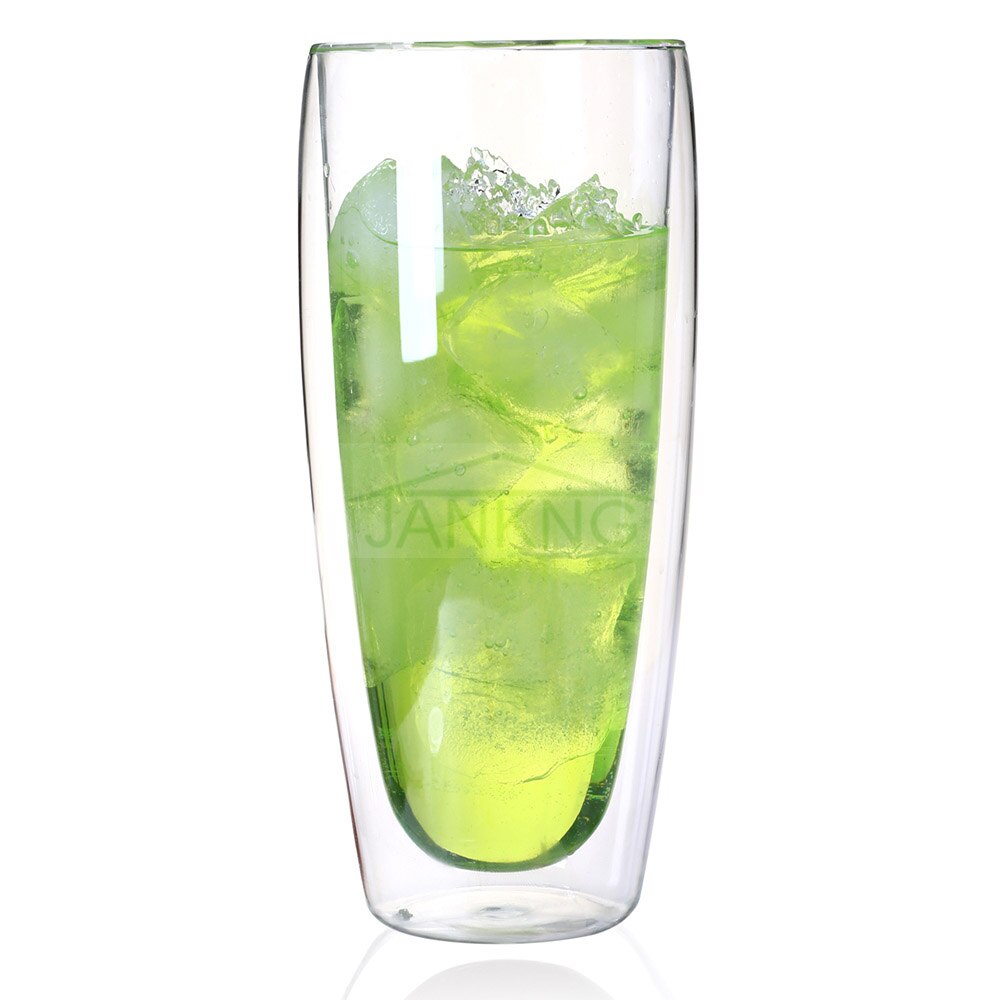 Jankng 250ml/350ml hittebestendige dubbelwandige glazen bekers bier koffiekopjes set handgemaakte biermok thee mokken transparant drinkgerei
