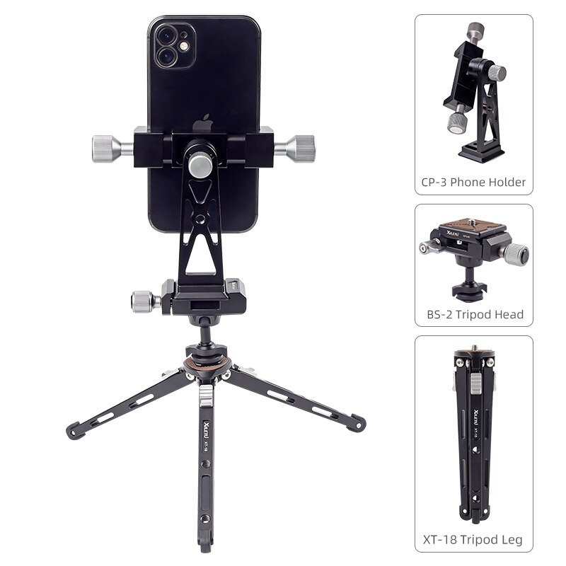 XILETU BS2 Tripod Ball Head 360 Degree Video Stand Panoramic Heads for DSLR Camera Head Tripod Head Accessories: XT18BS2CP3