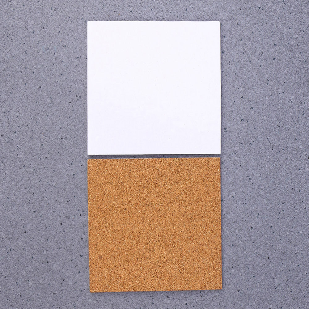 36pcs Self-adhesive Cork Coasters Squares Cork Mats Cork Backing Sheets for Coasters DIY Crafts Supplies(10x10cm)