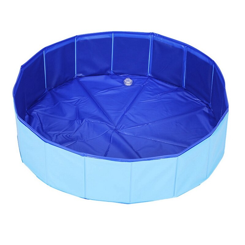 Folding Pet Grooming Bath Pool Large Bathtub Dog Wash Pool Swimming Pool Red PVC Composite Cloth Pet Products: Blue / 30x10cm