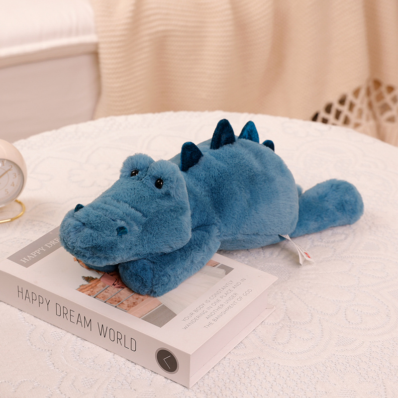 45-70 cm Super doux paresseux moelleux peluche animaux en peluche raton laveur renard Crocodile paresseux câlin jeter oreiller d'anniversaire garçon fille: Bleu / 11cm-30cm