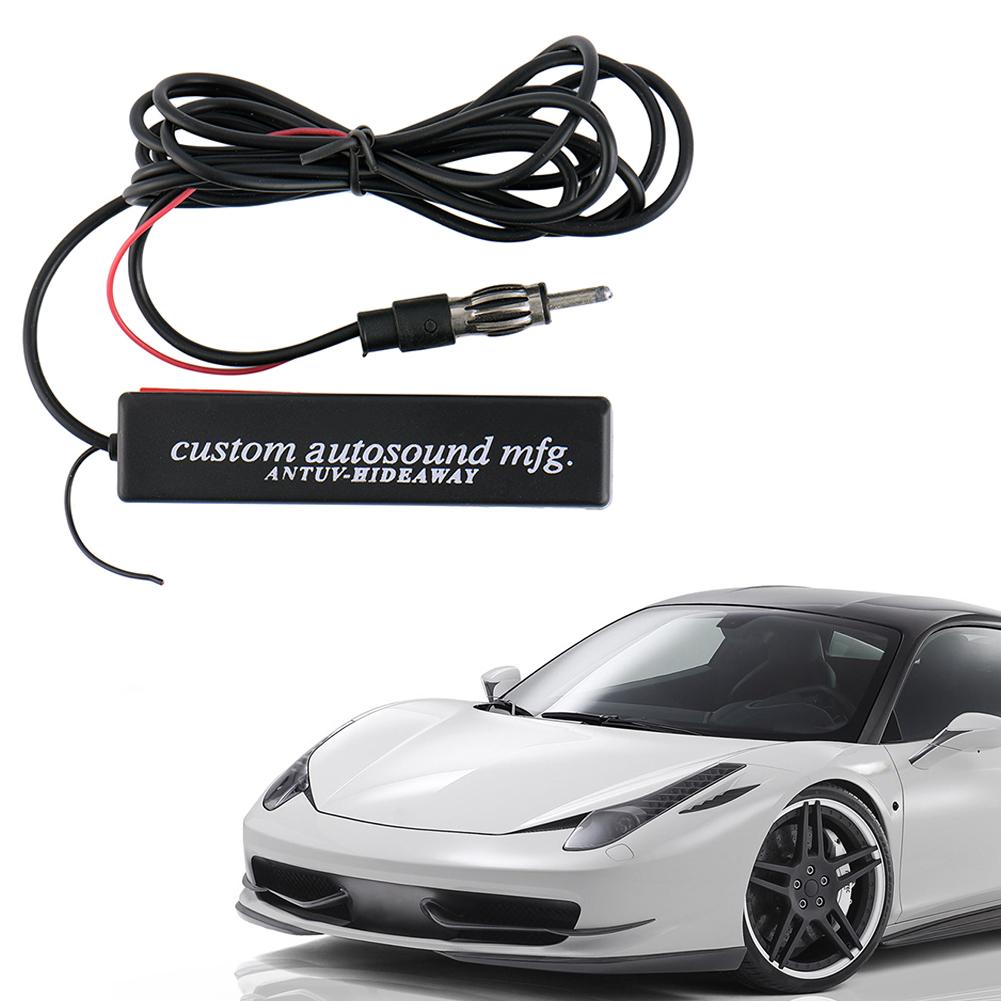 12V Universal AM/FM Signal Amplification Invisible Radio Antenna Enhanced Signal Stereo FM Radio Amplifier Antenna