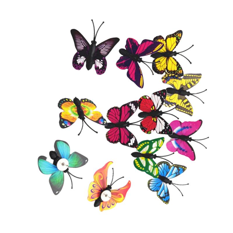 30 sztuk kreatywny motyl w kształcie pinezki naprawiono dekoracje ścienne szpilki szpilki dekoracyjne narzędzie dla majsterkowiczów robić użytku w domu i biurze