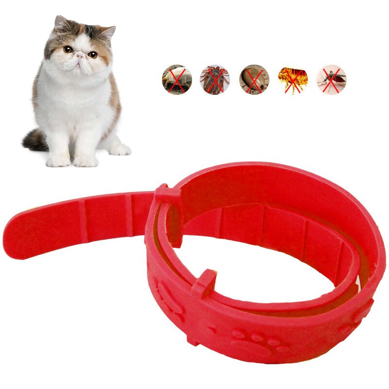 Verstelbare Kat Vlooienband Anti Teek Vlo Muggen Verwijder Flea Ring Huisdier Bescherm Rubber Ketting Flea Efficiënte Killin