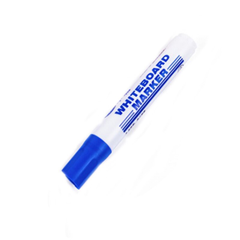 Canetas marcadoras quadro branco, vermelho, azul, preto, apagável, ponto fino para a escola, escritório, uso de reunião, para vidro, destacador: Azul